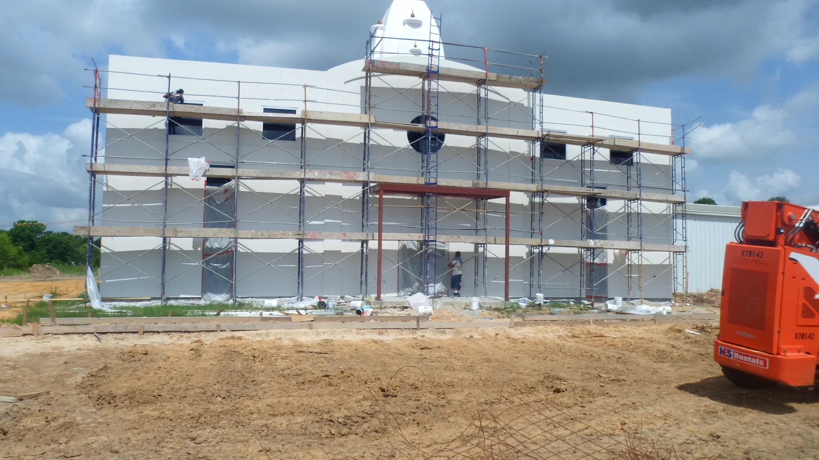 Plaster & Stone LLC — stucco installation in progress